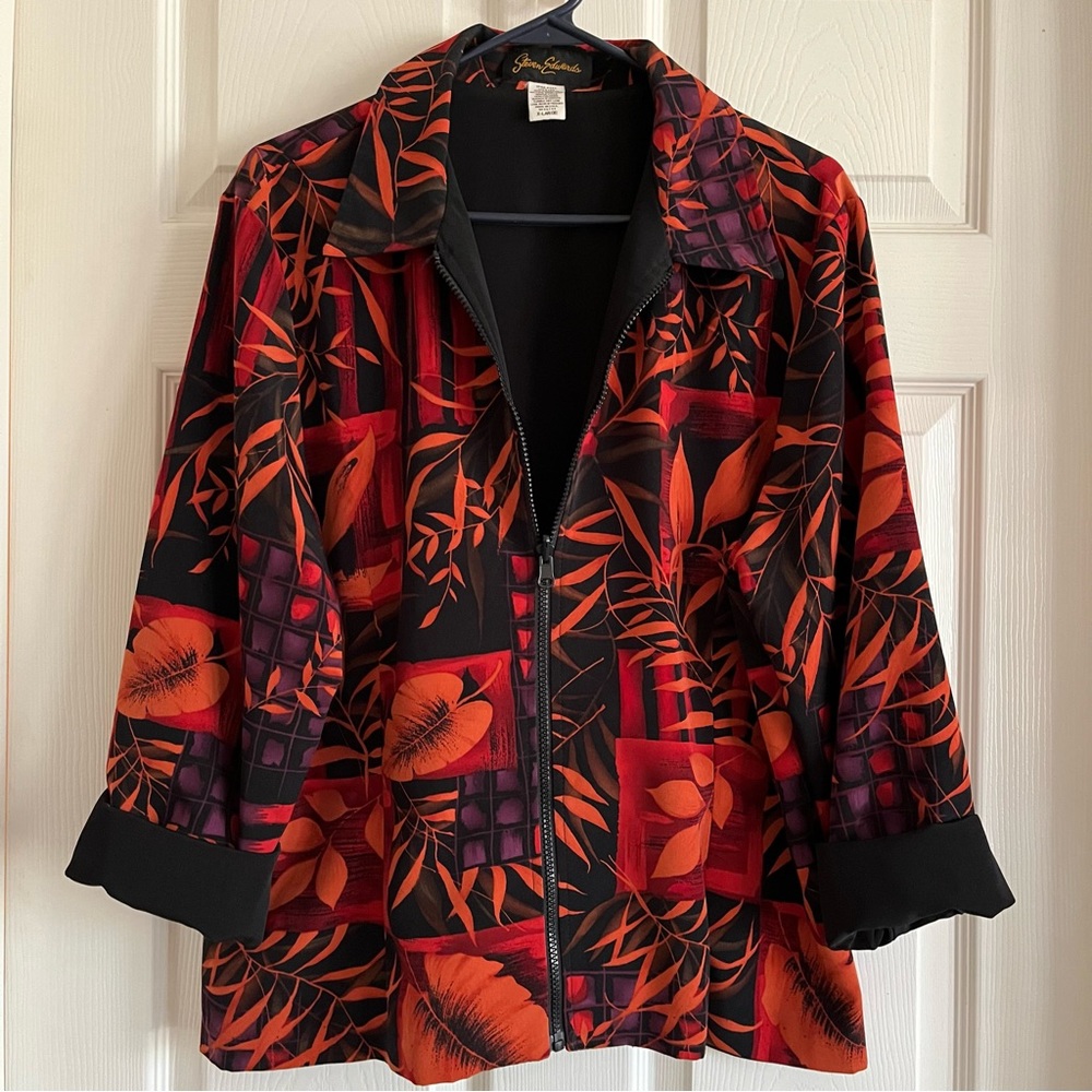 Reversible Leaf Pattern And Black Steven Edwards … - image 1